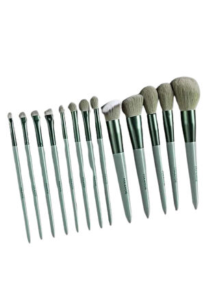 13 Parça Taşınabilir Kılıflı Profesyonel Makyaj Fırça Seti Pudra Allık Fond