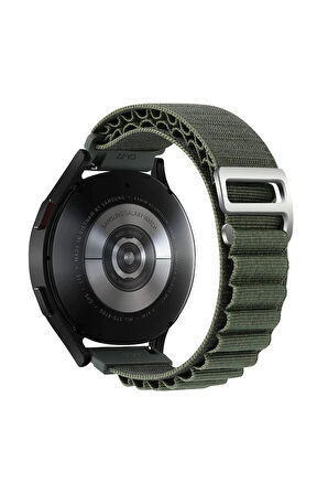 Watch 22mm KR410 Kumaş Kordon - Yeşil-(5796)