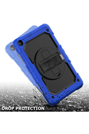 Samsung Galaxy T510 Tab A 10.1 Kılıf Pars Tablet Kapak - Mavi-(5796)