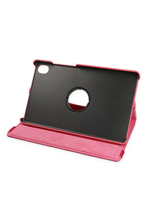 Samsung Galaxy X510 Tab S9 FE 11 Kılıf 360 Tablet Deri Kılıf - Pembe-(5796)
