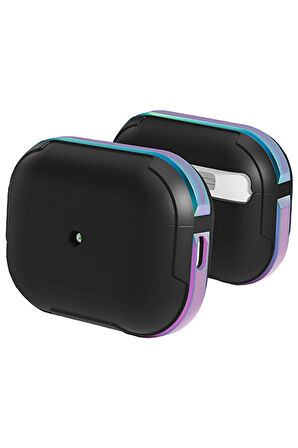 Airpods Pro 2 (2.nesil) MO-A8 Armor Kılıf - Rainbow-(5796)
