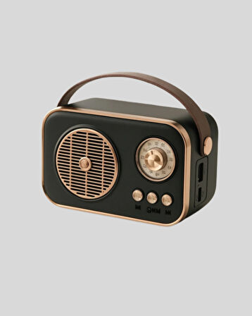 Bluetooth’lu Retro Radyo – FM Destekli Nostaljik Hoparlör