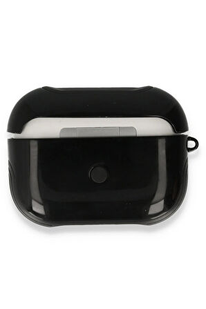 Airpods Pro (1.nesil) 3in1 Kılıf - Siyah-(5796)