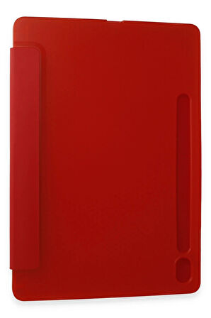 Samsung Galaxy Tab A9 Kılıf Kalemlikli Mars Tablet Kılıfı - Kırmızı-(5796)