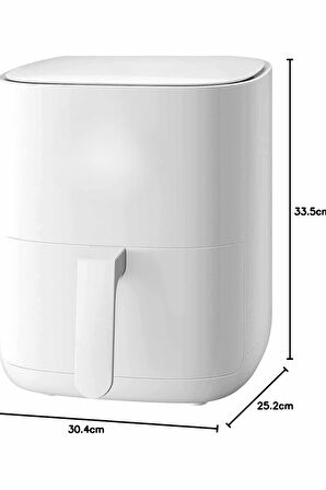 4L Airfryer Hazneli Hava Fritözü Yağsız Fritöz Taşınabilir Fırın İşlevi G