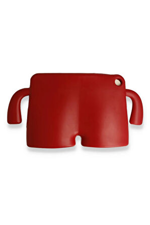 iPad Pro 11 (2021) Kılıf Karakter Tablet Silikon - Kırmızı-(5796)