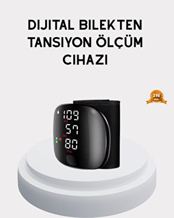 Taşınabilir Dijital Tansiyon Aleti – Bilekten Ölçüm Aritmi Uyarısı ve Risk 