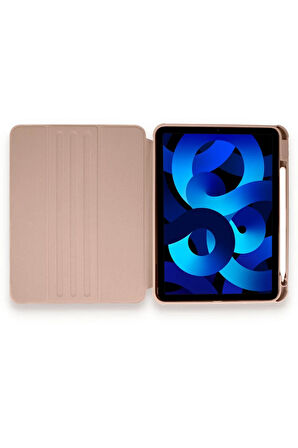 iPad Pro 11 (2021) Kılıf Starling 360 Kalemlikli Tablet Kılıf - Rose Gold-(5796)