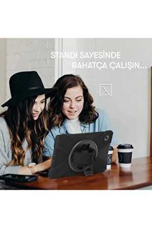 Samsung Galaxy X200 Tab A8 10.5 Kılıf Amazing Tablet Kapak - Mor-(5796)