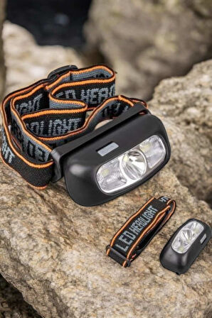 Kamp Lambası Led Işık Kafa Lambası Balıkçı Lambası Ayarlanabilir