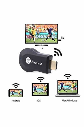Kablosuz HDMI Wifi Görüntü Aktarıcı Tüm Cihazlara Uyumlu