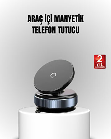 Vakum Adsorpsiyonlu Manyetik Telefon Tutucu Güçlü N52 360° Evrensel Uyumluluk