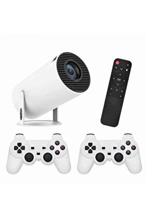 Ayaklı Oyun Projeksiyonu Çift Kollu Taşınabilir Sinema Projektörü