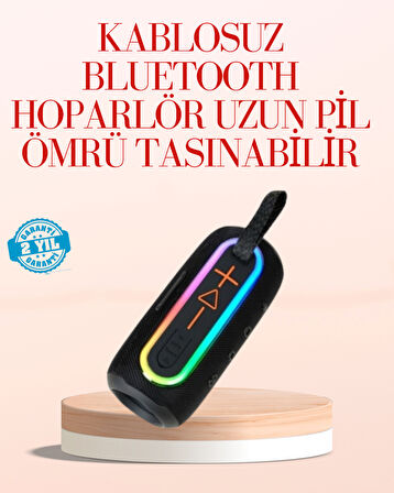 Taşınabilir Bluetooth Hoparlör Kırmızı IP67 Su Geçirmez