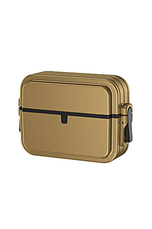 Airpods 3 (3.nesil) 404 Kilitli Kılıf - Gold-(5796)