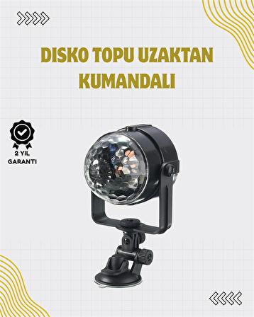 Uzaktan Kumandalı Ses Kontrollü LED Disko Işığı - Parti ve Kulüpler İçin