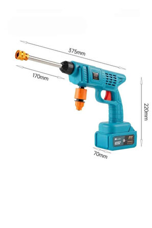 Şarjlı Ve Yüksek Basınçlı Oto Yıkama Makinesi Ve Sulama Tabancası Bahçe Yı