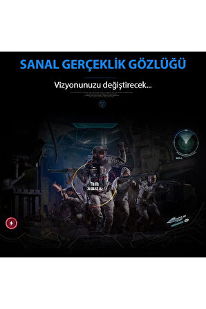 Shinecon SC-G02ED 3D Sanal Gerçeklik Gözlüğü - Siyah-(5796)