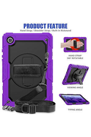 Samsung Galaxy Tab A7 10.4 Kılıf Pars Tablet Kapak - Mor-(5796)