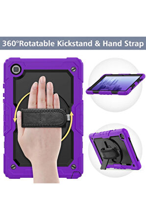 Samsung Galaxy Tab A7 10.4 Kılıf Pars Tablet Kapak - Mor-(5796)