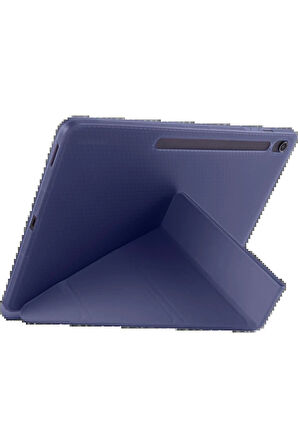 iPad Pro 13 (2024) Kılıf Kalemlikli Hugo Tablet Kılıfı - Lacivert-(5796)