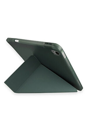 Huawei Honor Pad 9 Kılıf Kalemlikli Mars Tablet Kılıfı - Koyu Yeşil-(5796)