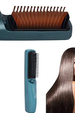 Sıkı Dişli Fön Tarak İyon Özelliği Saç Düzleştirici Tarak