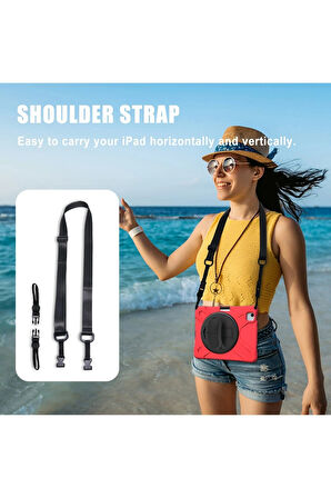 iPad Pro 11 (2020) Kılıf Amazing Tablet Kapak - Kırmızı-(5796)