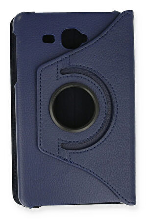 Samsung Galaxy T280 Tab A 7 Kılıf 360 Tablet Deri Kılıf - Lacivert-(5796)