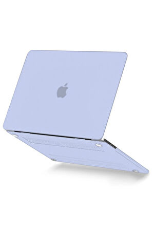 Macbook Pro 13 2021 Macbook Buzlu Kapak - Lila-(5796)