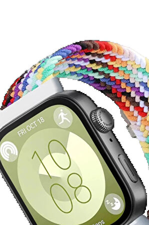 Huawei Fit 4 Star Kordon - Gökkuşağı 2-(5796)