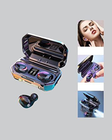 Şarj Kutulu Kablosuz Kulaklık Ergonomik Spor Seyahat Uyumlu Uzun Kullanım