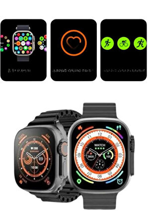 2025 Model Akıllı Saat Kordon Hediyeli Çağrı Cevaplama Uzun Pil Süreli Android