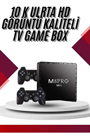 10K Ultra Hd Video Oyun Konsolu Android Tv Box 2.4g Game Stick