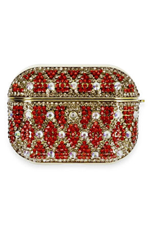 Airpods Pro 2 (2.nesil) Klor Taşlı Kılıf - Desen 1-(5796)