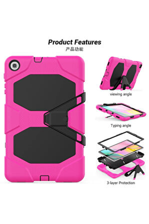 Samsung Galaxy T510 Tab A 10.1 Kılıf Griffin Tablet Kapak - Pembe-(5796)