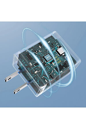 JK77 12W + PX17 1M 2.4A Usb to Lightning Kablolu PD Şarj Cihazı-(5796)