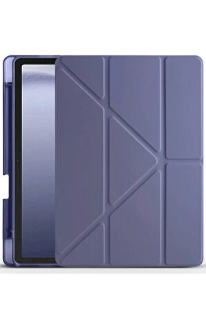 Xiaomi Redmi Pad Pro 12.1 Kılıf Kalemlikli Mars Tablet Kılıfı - Açık Mor-(579