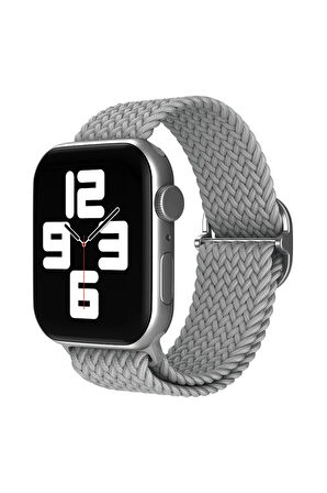 Apple Watch 42mm Star Kordon - Gri-(5796)