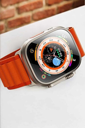 Bluetooth Bağlantılı 49MM Dokunmatik Akıllı Saat Sağlık ve Spor Takip Özelli