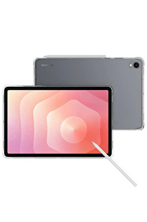 Samsung Galaxy Tab S11 Kılıf Anti Shock Tablet Silikon - Şeffaf-(5796)