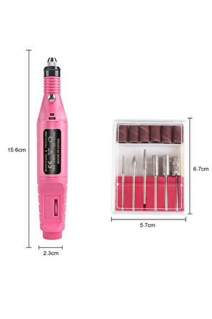 Elektrikli Profesyonel Manikür Pedikür Seti Değiştirilebilir Başlık Seçeneği