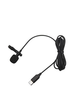 Type-C 2 Metre Double Mikrofon - Siyah-(5796)