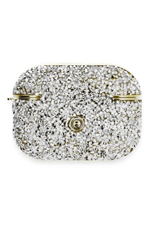 Airpods Pro 2 (2.nesil) Luz Taşlı Kılıf - Mavi-(5796)