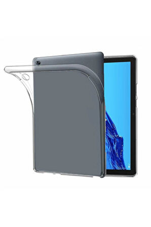 Huawei MediaPad T3 10 / 9.6 Kılıf Tablet Şeffaf Silikon-(5796)