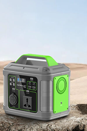 CN04 Powerbank 300W 60.000 mAh 5W Led Işıklı Kamp Şarj PD 60W - Gri-(5796)