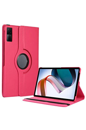 Xiaomi Redmi Pad SE 4G Kılıf 360 Tablet Deri Kılıf - Pembe-(5796)