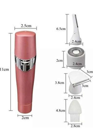 3 Başlıklı Kıl Tüy Temizleyici Epilasyon Aleti Tüm Cilt Tiplerine Uygun