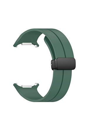 Watch 7 Ultra KR418 Tender Silikon Kordon - Koyu Yeşil-(5796)