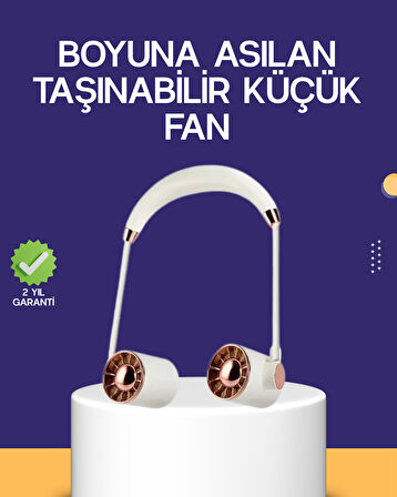 Katlanabilir Asılabilir Mini Fan USB Şarjlı 3 Kademeli Sessiz